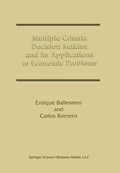 Cover: Multiple Criteria Decision Making and its Applications to Economic Problems - Kluwer Academic Publishers