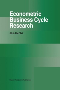 Enlarge image Cover: Econometric Business Cycle Research - Springer