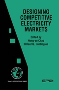 Cover: Designing Competitive Electricity Markets - Kluwer Academic Publishers