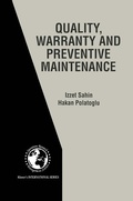 Cover: Quality, Warranty and Preventive Maintenance - Springer