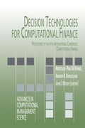 Cover: Decision Technologies for Computational Finance - Springer