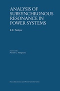 Cover: Analysis of Subsynchronous Resonance in Power Systems - Springer