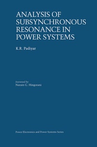 Enlarge image Cover: Analysis of Subsynchronous Resonance in Power Systems - Springer