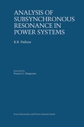 Cover: Analysis of Subsynchronous Resonance in Power Systems - Springer