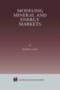 Cover: Modeling Mineral and Energy Markets - Springer