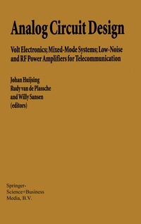 Enlarge image Cover: Analog Circuit Design - Kluwer Academic Publishers