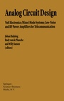 Cover: Analog Circuit Design - Springer
