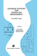 Cover: Database Support for Workflow Management - Kluwer Academic Publishers
