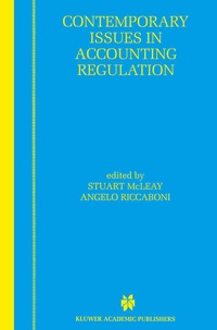 Enlarge image Cover: Contemporary Issues in Accounting Regulation - Kluwer Academic Publishers
