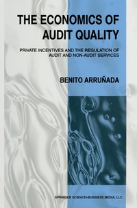 Enlarge image Cover: The Economics of Audit Quality - Springer