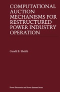 Cover: Computational Auction Mechanisms for Restructured Power Industry Operation - Springer