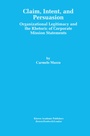 Cover: Claim, Intent, and Persuasion - Springer