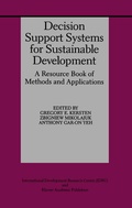 Cover: Decision Support Systems for Sustainable Development - Kluwer Academic Publishers