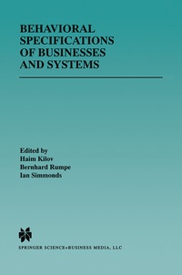 Abbildung von: Behavioral Specifications of Businesses and Systems - Springer
