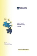 Cover: Regional Aspects of Monetary Policy in Europe - Springer