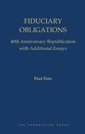 Cover: Fiduciary Obligations - Federation Press