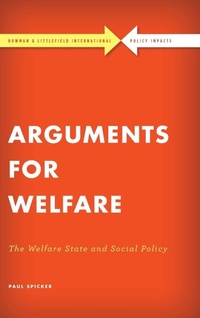 Enlarge image Cover: Arguments for Welfare - Rowman & Littlefield International