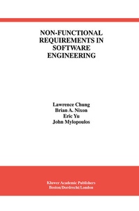 Enlarge image Cover: Non-Functional Requirements in Software Engineering - Springer