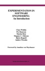 Cover: Experimentation in Software Engineering: An Introduction - Kluwer Academic Publishers