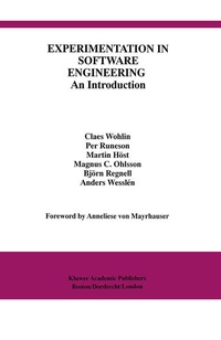 Enlarge image Cover: Experimentation in Software Engineering - Springer