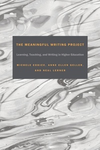 Enlarge image Cover: The Meaningful Writing Project - Utah State University Press