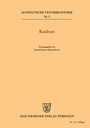 Cover: Kudrun - De Gruyter