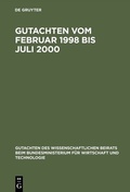 Abbildung von: Gutachten vom Februar 1998 bis Juli 2000 - De Gruyter Oldenbourg