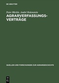 Cover: Agrarverfassungsvertr&auml;ge - De Gruyter Oldenbourg
