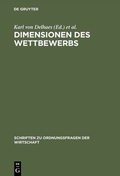 Abbildung von: Dimensionen des Wettbewerbs - De Gruyter Oldenbourg