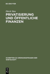 Abbildung von: Privatisierung und öffentliche Finanzen - De Gruyter Oldenbourg