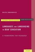Cover: Languages and Languaging in Deaf Education - Oxford University Press Inc