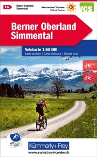Abbildung von: Kümmerly+Frey Velokarte 16 Berner Oberland, Simmental 1:60.000 - Hallwag Kümmerly+Frey