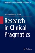 Cover: Research in Clinical Pragmatics - Springer