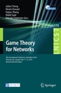 Cover: Game Theory for Networks - Springer