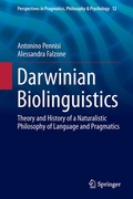 Cover: Darwinian Biolinguistics - Springer