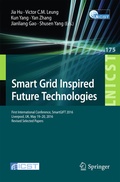 Cover: Smart Grid Inspired Future Technologies - Springer