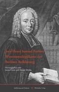 Cover: Jean Henri Samuel Formey - Wehrhahn Verlag