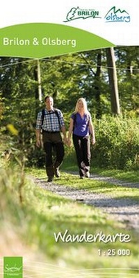 Abbildung von: Wanderkarte Brilon & Olsberg - grünes herz
