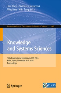 Enlarge image Cover: Knowledge and Systems Sciences - Springer