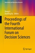 Cover: Proceedings of the Fourth International Forum on Decision Sciences - Springer