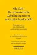 Cover: OR 2020 - Die schweizerische Schuldrechtsreform aus vergleichender Sicht - Mohr Siebeck