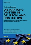 Cover: Die Haftung Dritter in Deutschland und Italien - De Gruyter