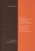 Cover: Prinzip und Prinzipienfrage in der Entwicklung des modernen Naturrechts - frommann-holzboog