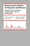 Cover: Monitoring the Worker for Exposure and Disease - Johns Hopkins University Press