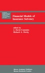 Cover: Financial Models of Insurance Solvency - Springer