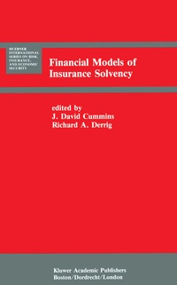 Enlarge image Cover: Financial Models of Insurance Solvency - Springer