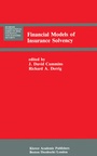 Cover: Financial Models of Insurance Solvency - Springer