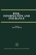 Cover: Risk, Information and Insurance - Springer