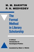 Cover: The Formal Method in Literary Scholarship - Johns Hopkins University Press