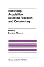 Cover: Knowledge Acquisition: Selected Research and Commentary - Springer